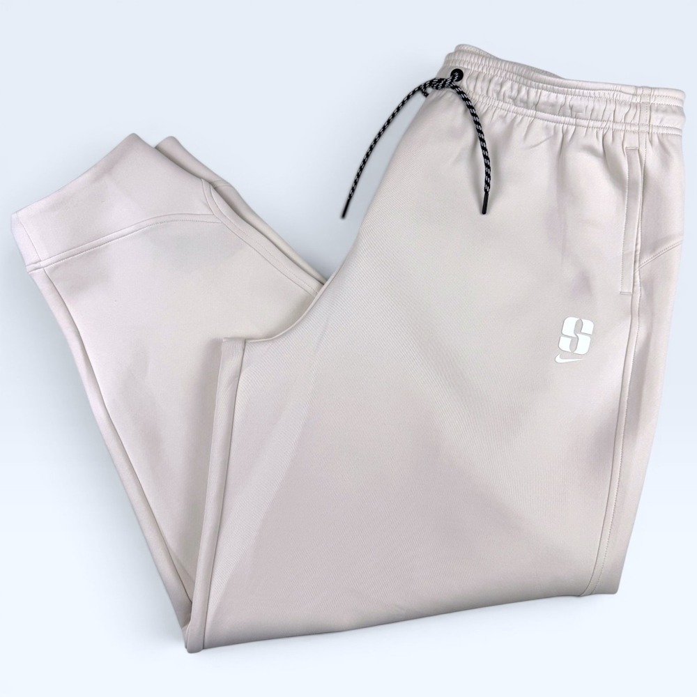 NIKE Sabrina Basketball Jogger Pants Women XL Tan Loose Fit Athletic